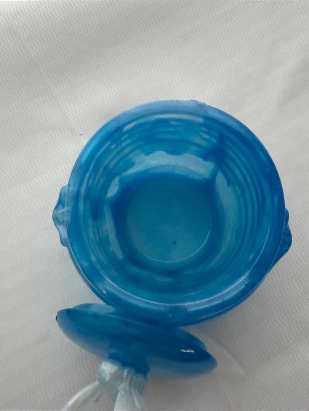 Handmade Resin Blue Bee-Top  Jar - Picture 3 of 3